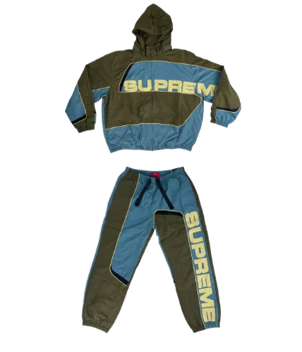 SUPREME S PANELED TRACKSUIT