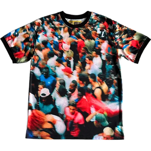 corteiz tee Crowd printed