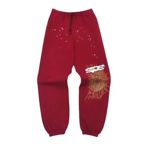 Sp5der Red Sweatpants