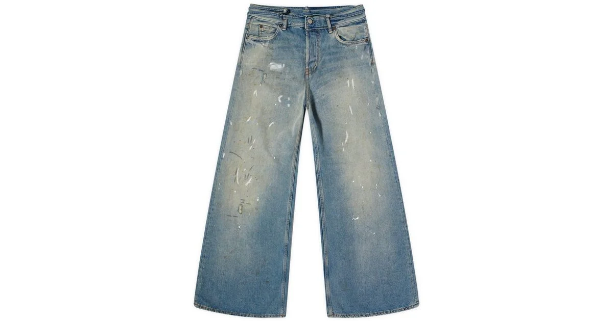 Acne Studios Paint Splatter Denim