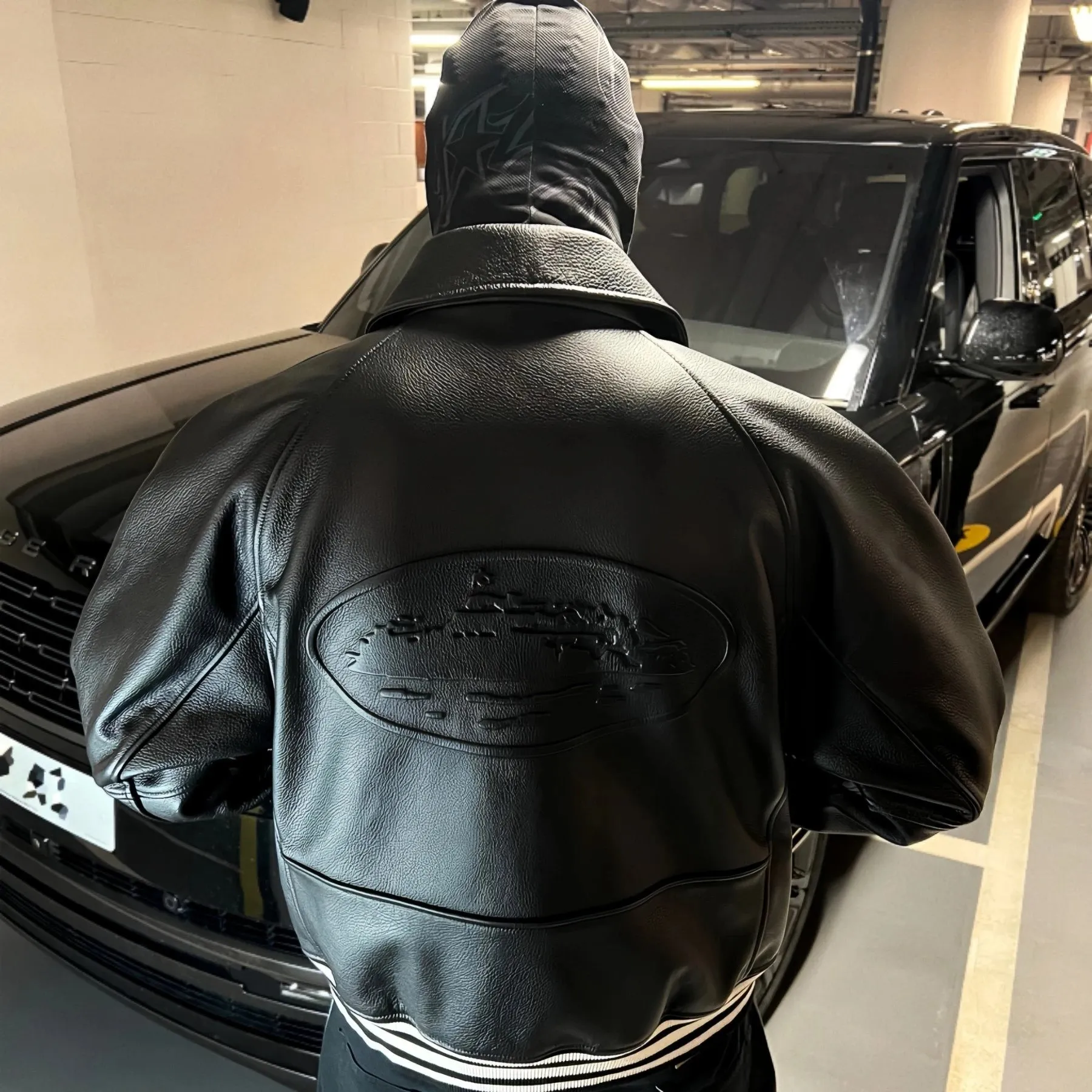 正确版CRTZ恶魔岛美式街头PU皮衣棉服西海岸机车短宽潮流夹克外套 (15)